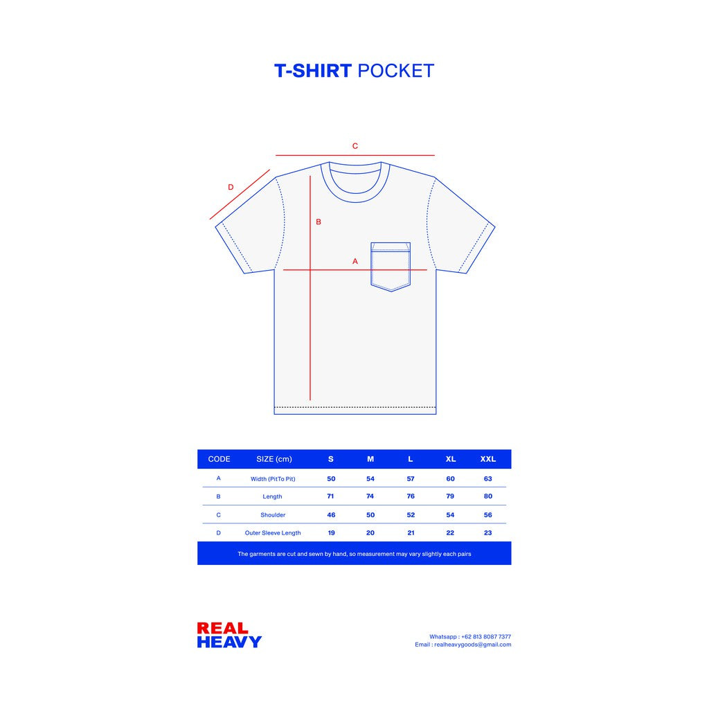 Real Heavy SS Pocket T Shirt 16s Green - Kaos Kantong Hijau